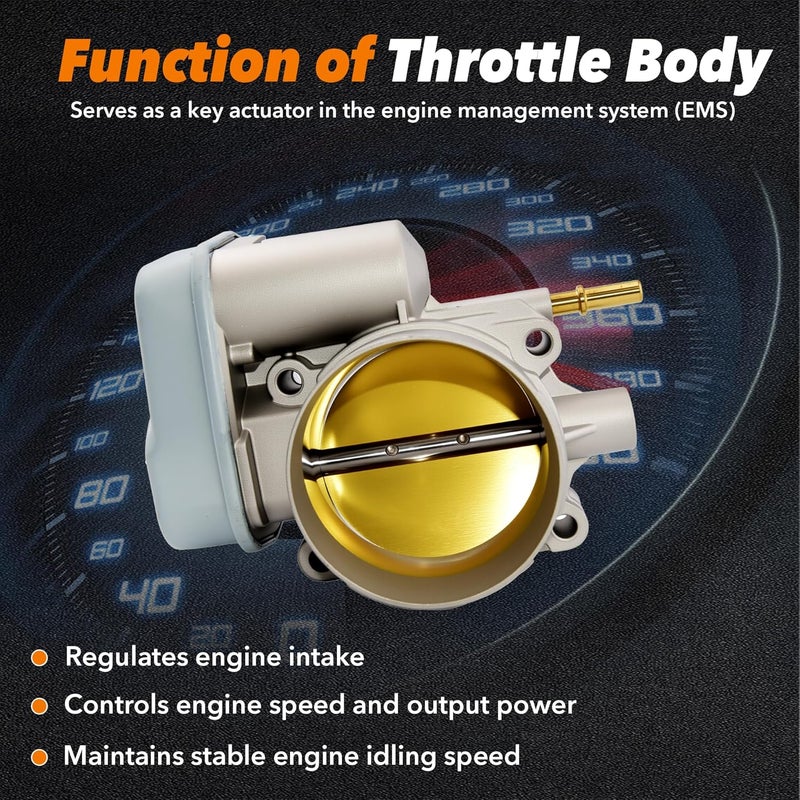 BasaltAuto Electronic Throttle Body 12568580 Compatible for 2003-2007 Chevy Impala Trailblazer GMC Envoy Canyon Isuzu Ascender Buick Rainier 9-7x Pontiac Grand Prix 3.5L 3.7L 4.2L 5.3L 67-3006, S20064 - Image 3